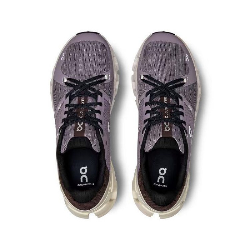 Dark Purple Men On Cloud Cloudflyer 4 Road Running Shoes | IE_ON9068