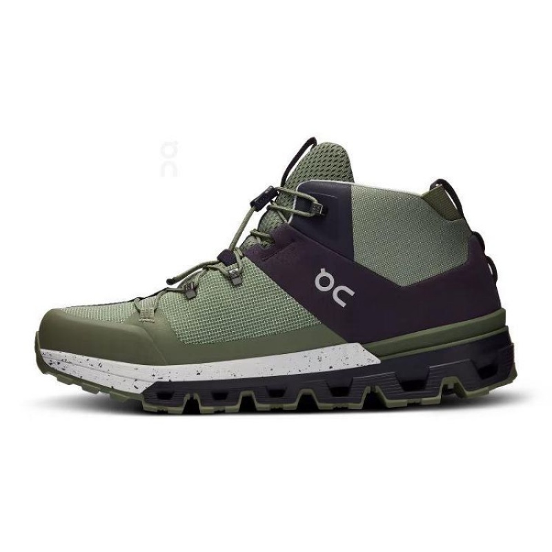 Green Men On Cloud Cloudtrax Hiking Boots | IE_ON8491