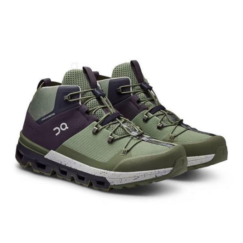 Green Men On Cloud Cloudtrax Hiking Boots | IE_ON8491