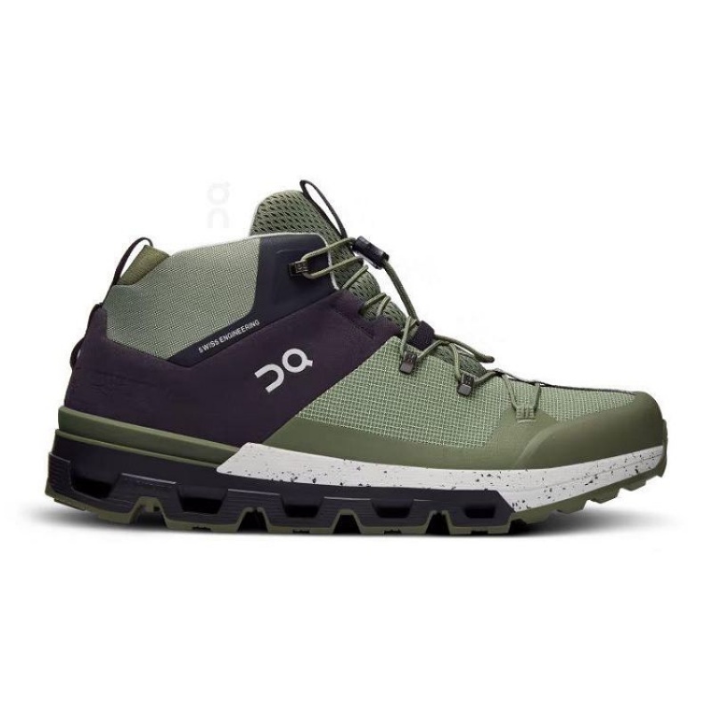 Green Men On Cloud Cloudtrax Hiking Boots | IE_ON8491