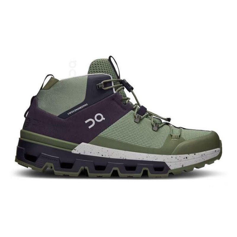 Green Women On Cloud Cloudtrax Hiking Boots | IE_ON8557