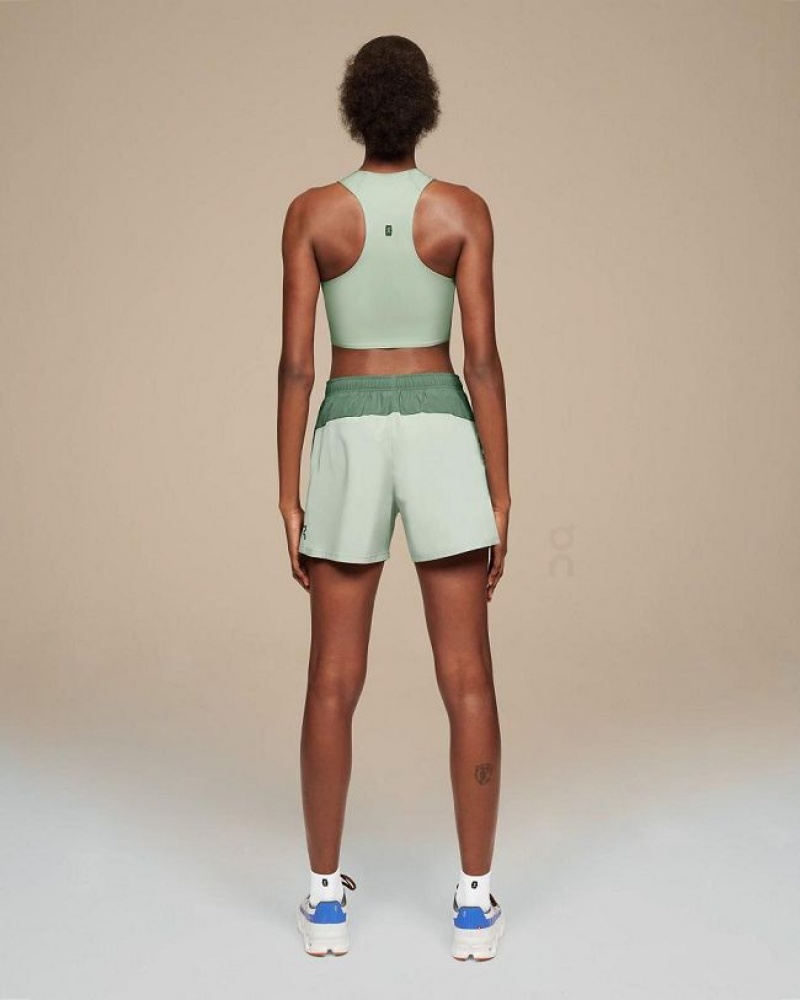 Green Women On Cloud Essential Shorts | IE_ON1167