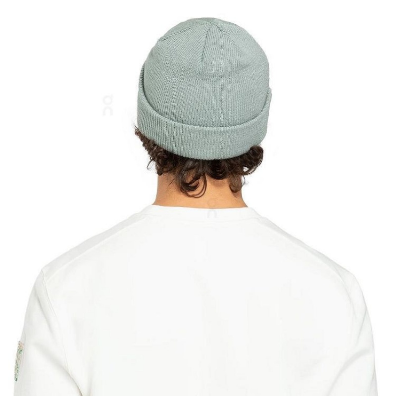 Green Women On Cloud Merino Beanie | IE_ON8407