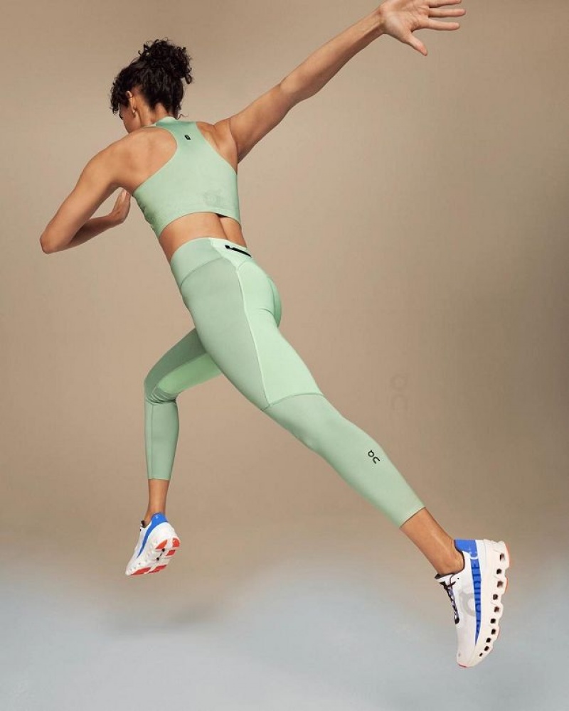 Green Women On Cloud Performance 7/8 Tights | IE_ON8766