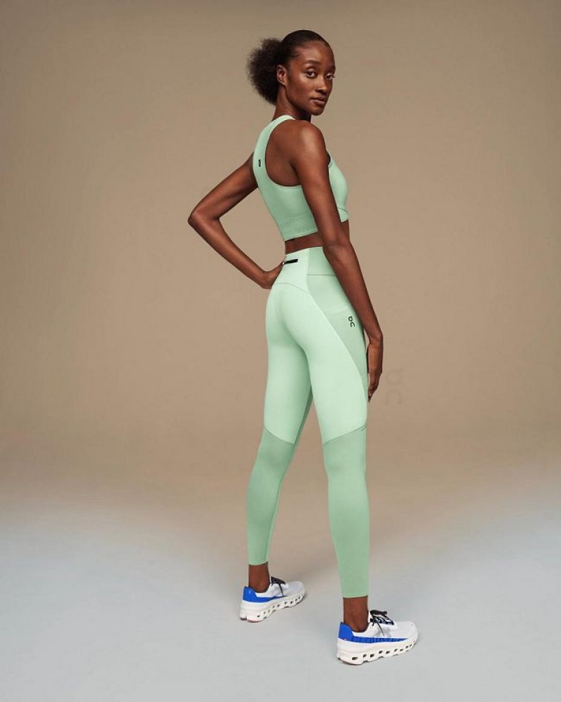 Green Women On Cloud Performance Tights | IE_ON8591