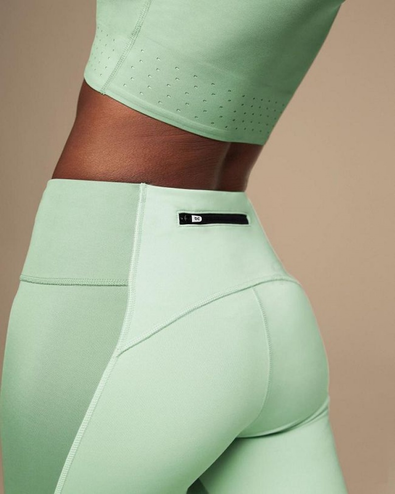 Green Women On Cloud Performance Tights | IE_ON8591