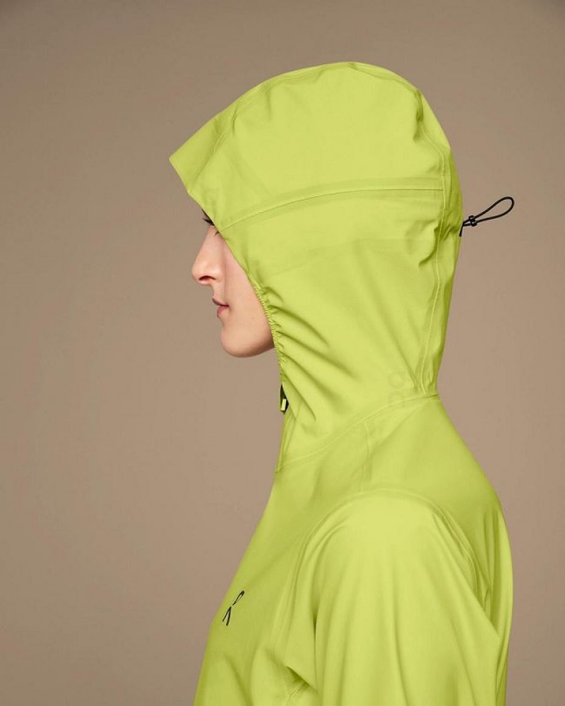 Green Women On Cloud Waterproof Anorak Jackets | IE_ON8853