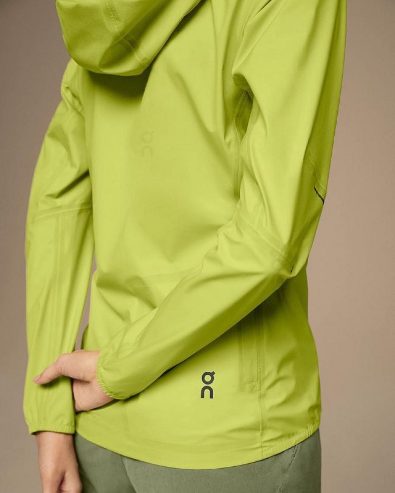 Green Women On Cloud Waterproof Anorak Jackets | IE_ON8853