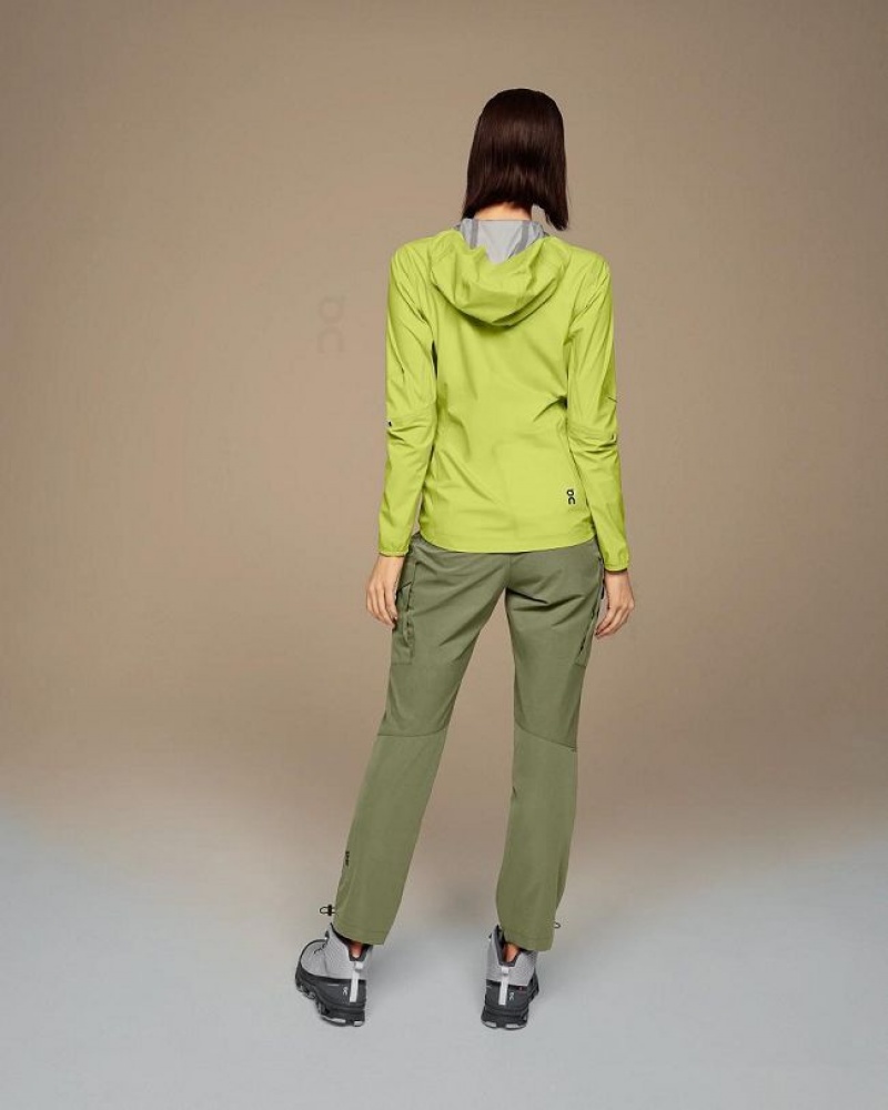 Green Women On Cloud Waterproof Anorak Jackets | IE_ON8853