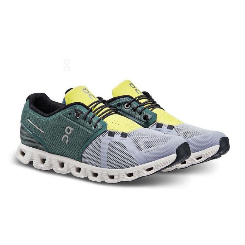 Green / Grey Men On Cloud Cloud 5 Sneakers | IE_ON8607