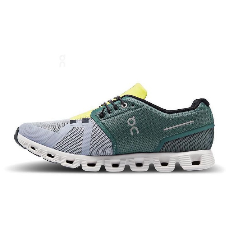 Green / Grey Men On Cloud Cloud 5 Sneakers | IE_ON8607