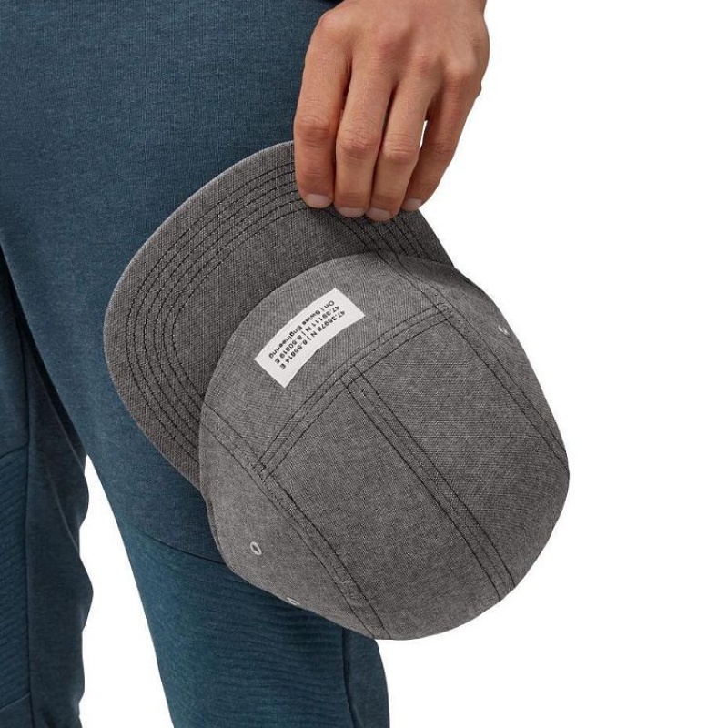 Grey Men On Cloud 5 Panel Caps | IE_ON8078