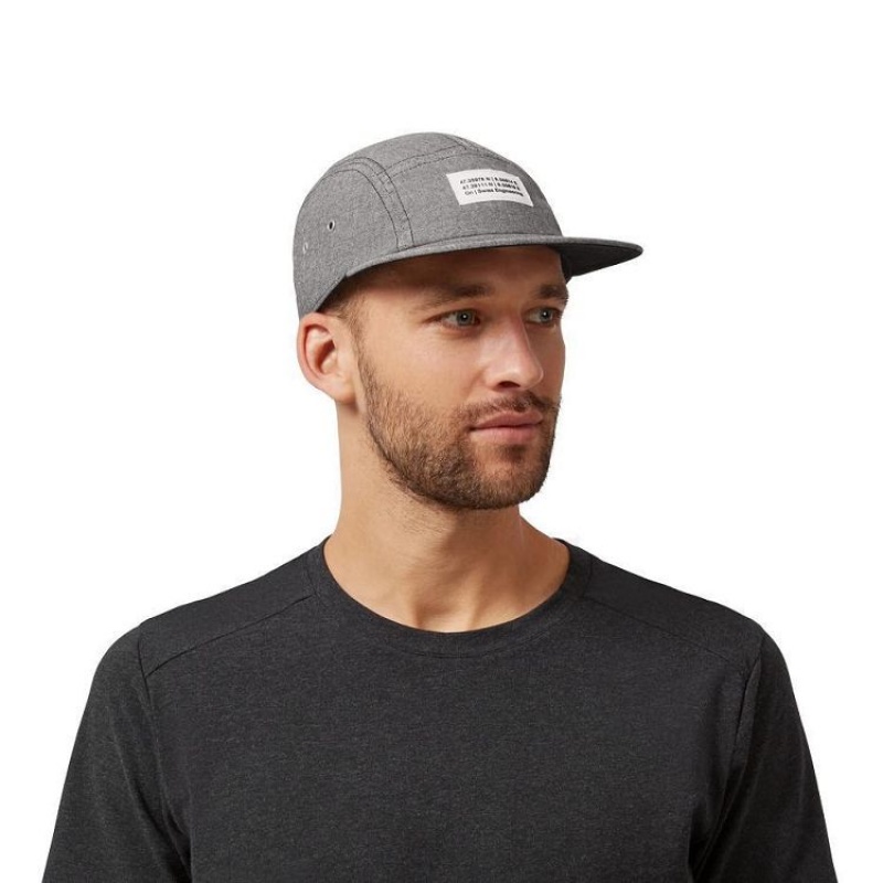 Grey Men On Cloud 5 Panel Caps | IE_ON8078