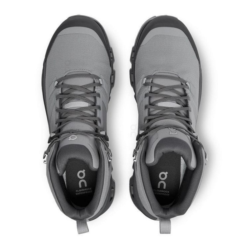 Grey Men On Cloud Cloudrock 2 Waterproof Hiking Boots | IE_ON8978