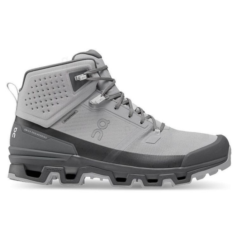 Grey Men On Cloud Cloudrock 2 Waterproof Hiking Boots | IE_ON8978