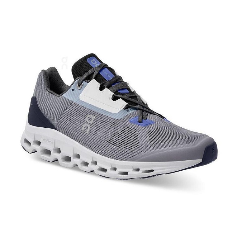 Grey Men On Cloud Cloudstratus Road Running Shoes | IE_ON8005