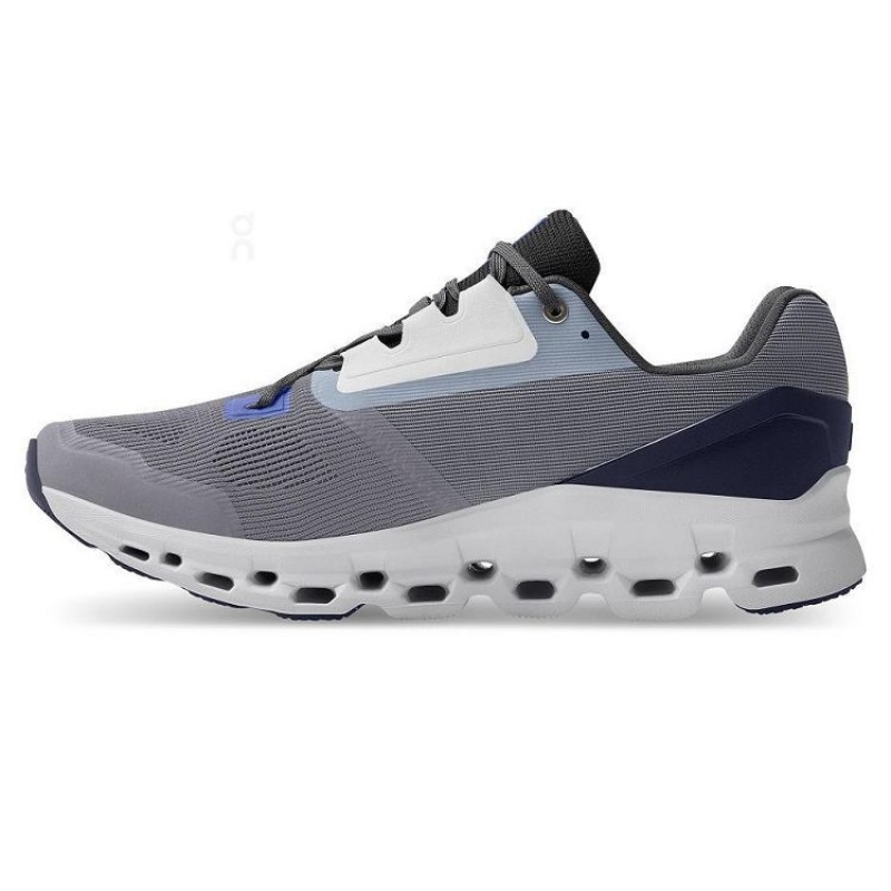 Grey Men On Cloud Cloudstratus Road Running Shoes | IE_ON8005