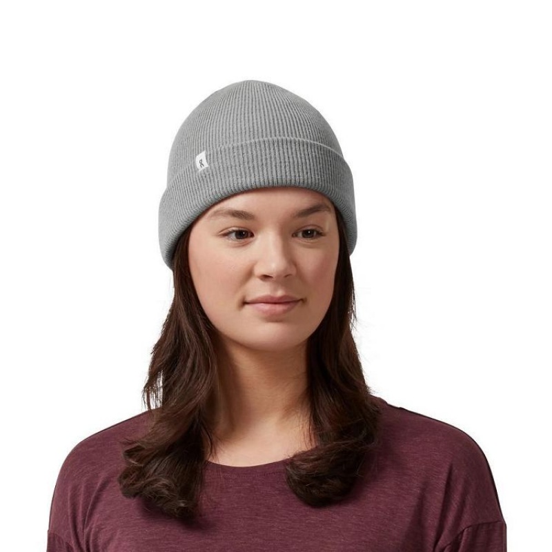 Grey Men On Cloud Merino Beanie | IE_ON8026