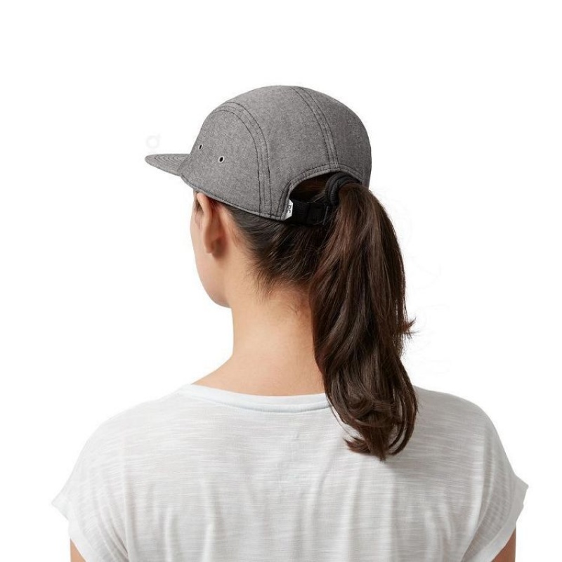 Grey Women On Cloud 5 Panel Caps | IE_ON8268