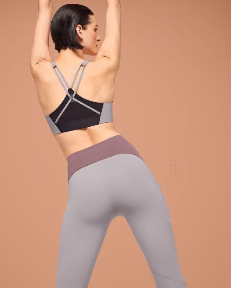 Grey Women On Cloud Active Bras | IE_ON8518