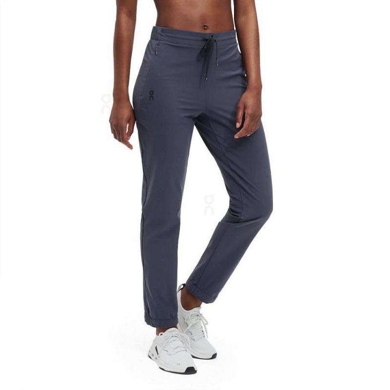 Grey Women On Cloud Active Pants | IE_ON8895