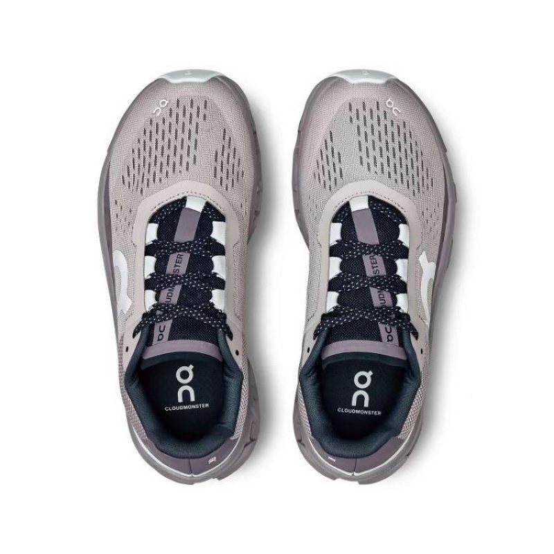 Grey Women On Cloud Cloudmonster Road Running Shoes | IE_ON8585