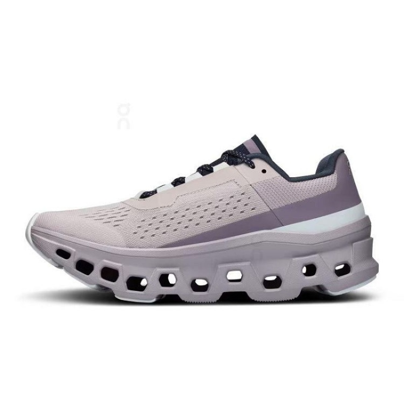 Grey Women On Cloud Cloudmonster Road Running Shoes | IE_ON8585