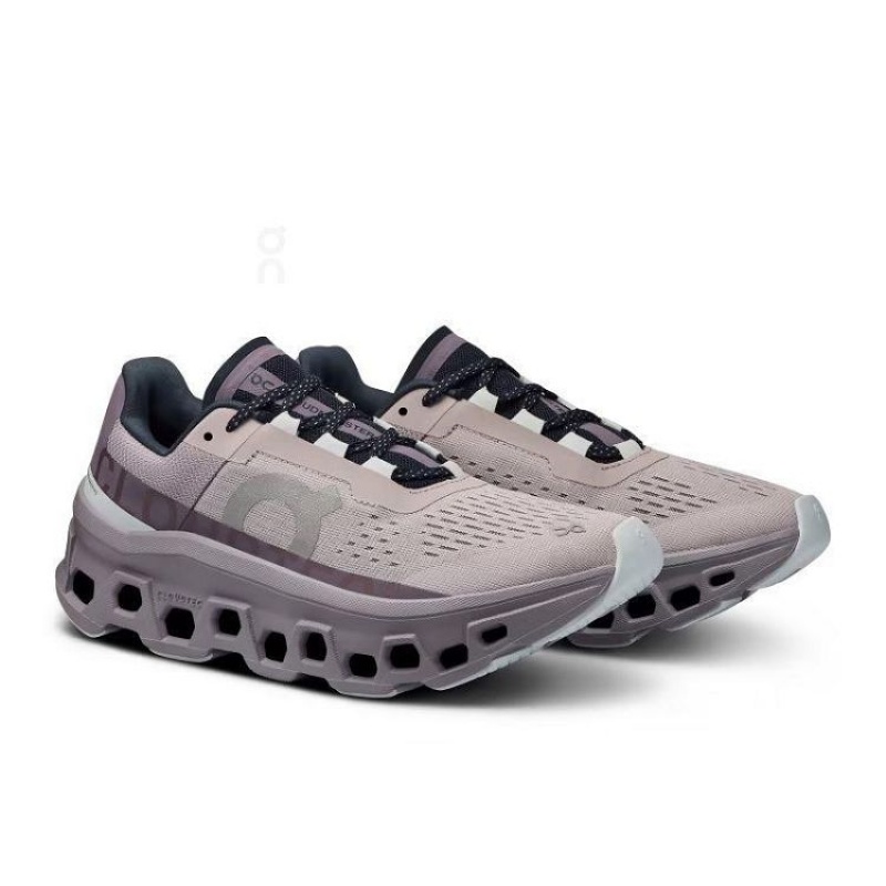 Grey Women On Cloud Cloudmonster Road Running Shoes | IE_ON8585