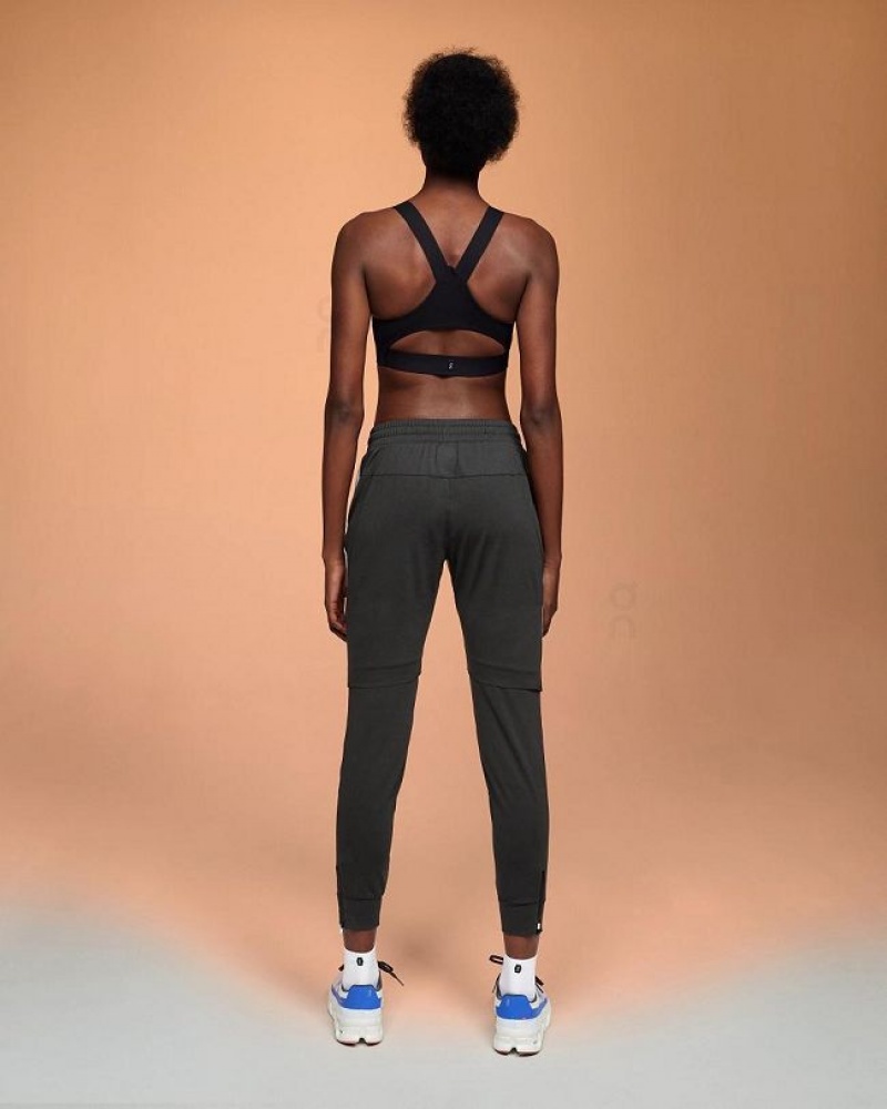 Grey Women On Cloud Running Pants | IE_ON8884