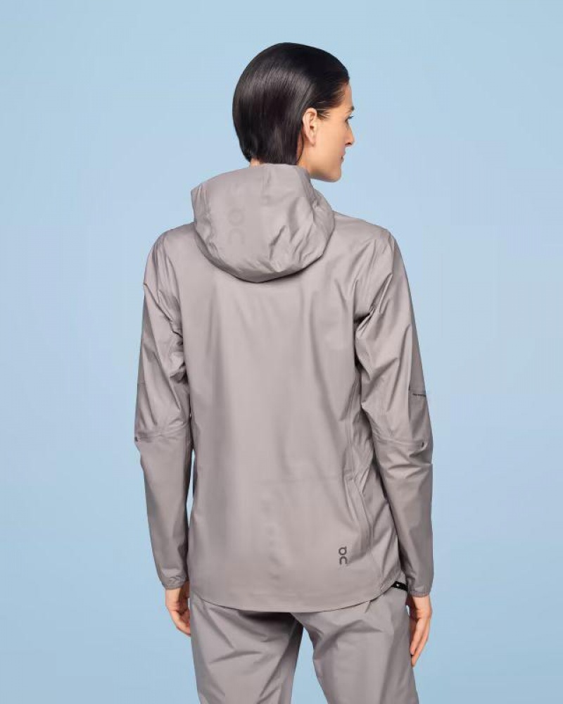 Grey Women On Cloud Waterproof Anorak Jackets | IE_ON8170