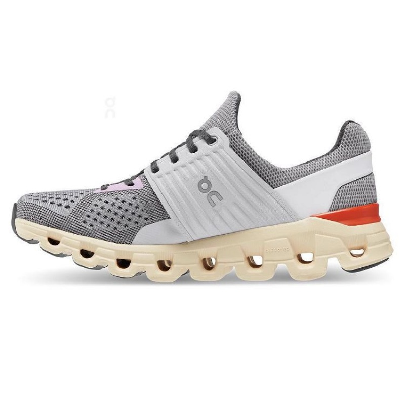 Grey / Beige Women On Cloud Cloudswift Road Running Shoes | IE_ON9096