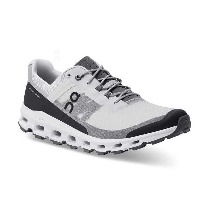 Grey / Black Men On Cloud Cloudvista Trail Running Shoes | IE_ON8950