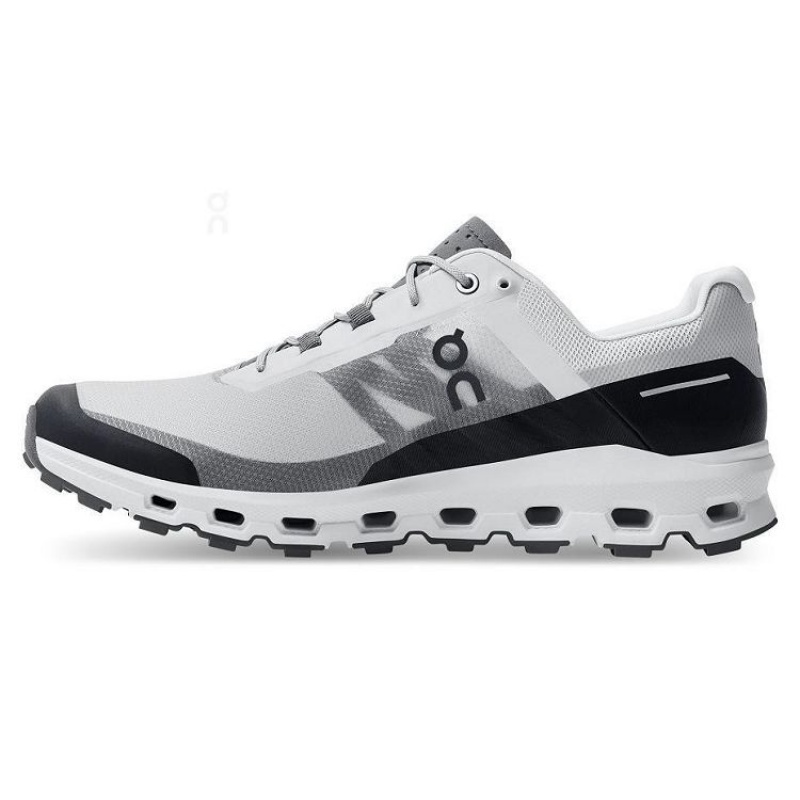 Grey / Black Men On Cloud Cloudvista Trail Running Shoes | IE_ON8950