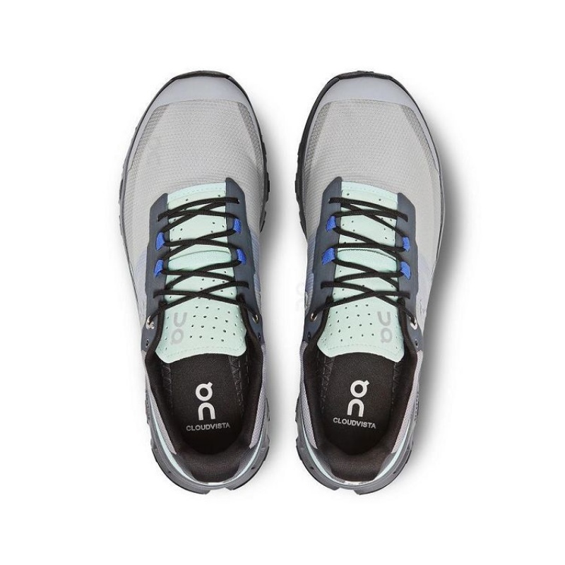 Grey / Blue Men On Cloud Cloudvista Hiking Shoes | IE_ON8584