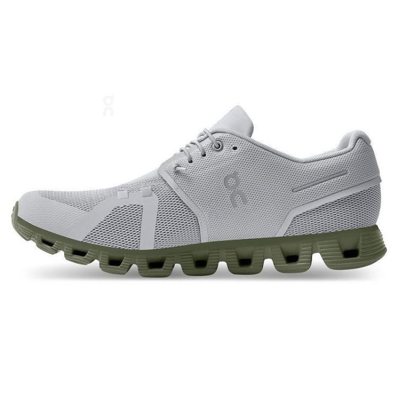 Grey / Olive Men On Cloud Cloud 5 Sneakers | IE_ON8355