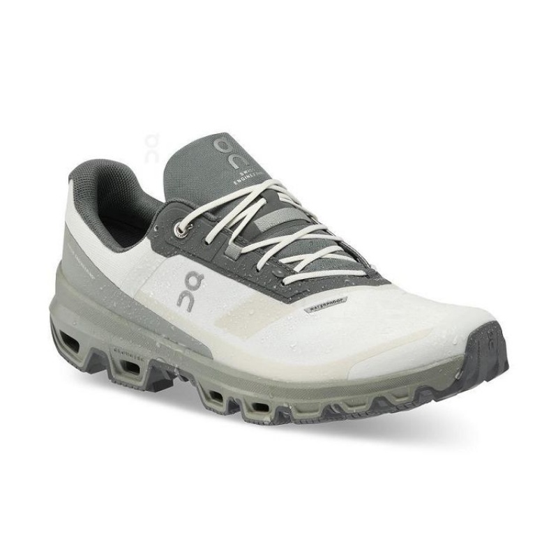 Grey / Olive Men On Cloud Cloudventure Waterproof Trail Running Shoes | IE_ON9158