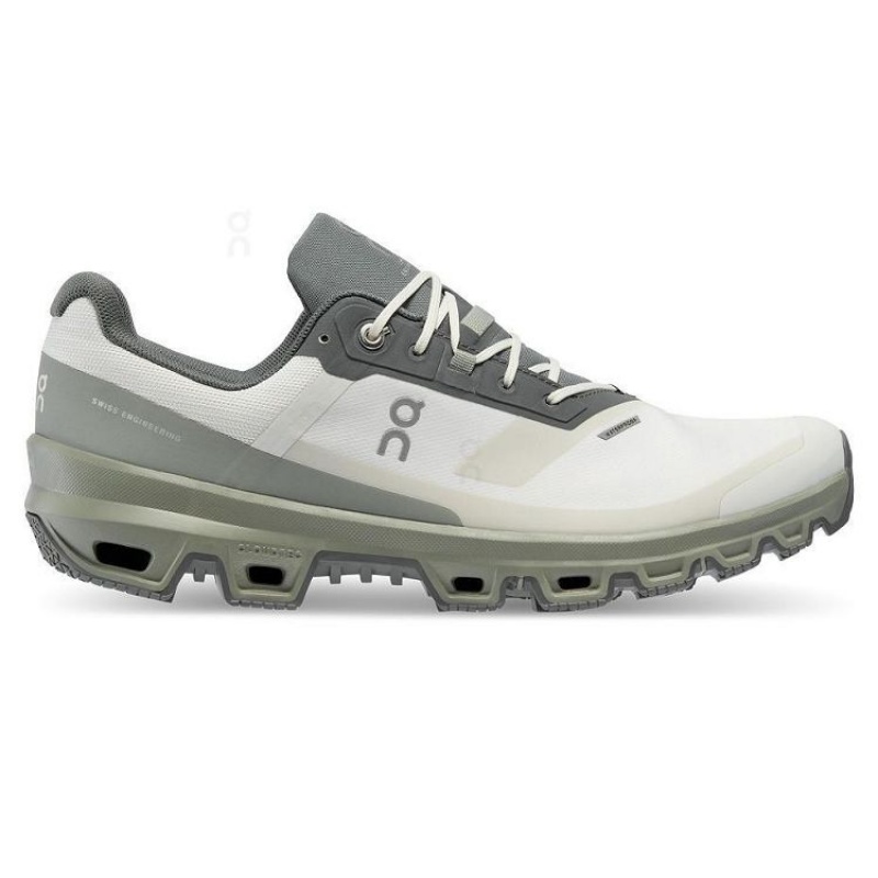 Grey / Olive Men On Cloud Cloudventure Waterproof Trail Running Shoes | IE_ON9158