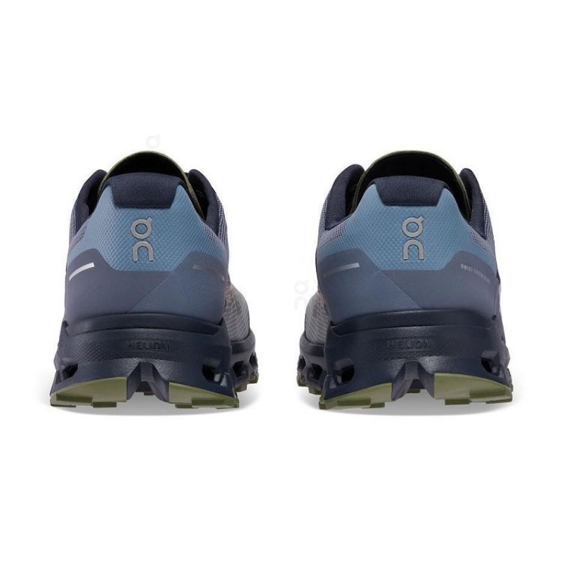 Grey / Olive Men On Cloud Cloudvista Hiking Shoes | IE_ON9008