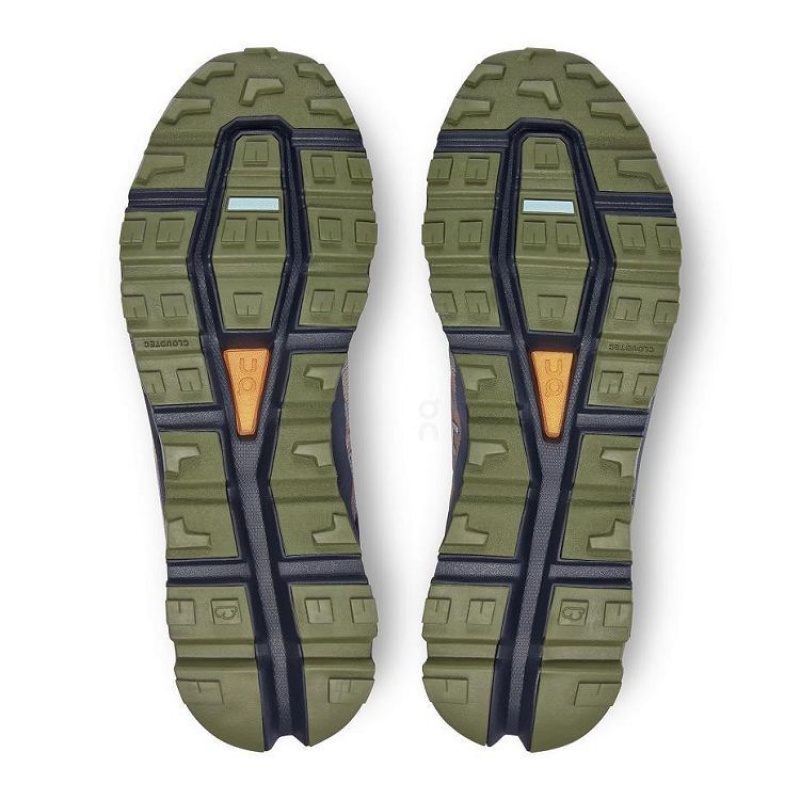 Grey / Olive Men On Cloud Cloudvista Trail Running Shoes | IE_ON8633