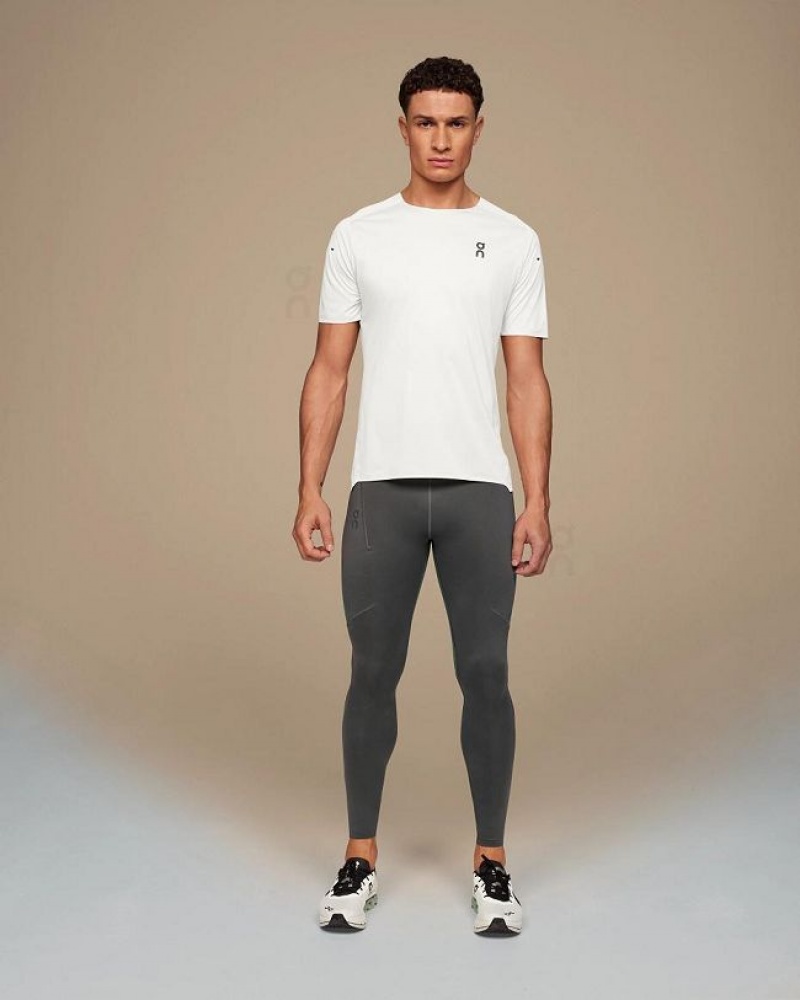 Grey / Olive Men On Cloud Performance Tights | IE_ON8042