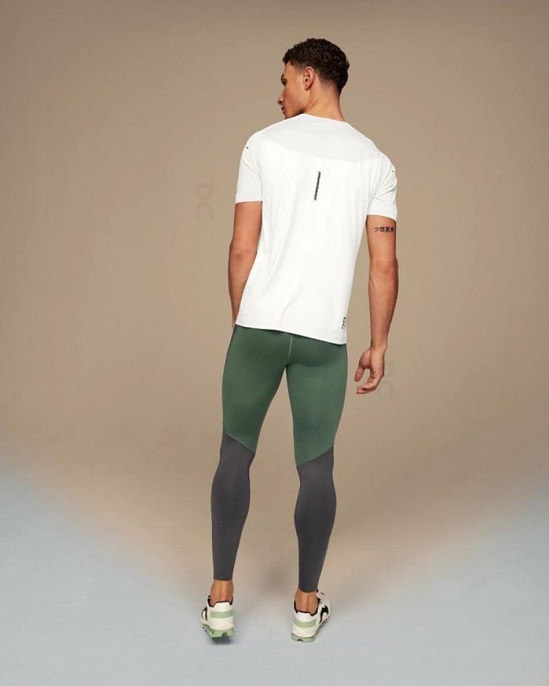 Grey / Olive Men On Cloud Performance Tights | IE_ON8042