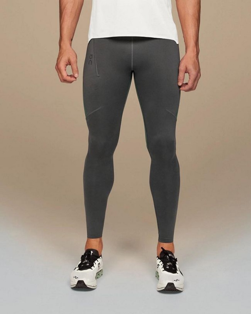 Grey / Olive Men On Cloud Performance Tights | IE_ON8042