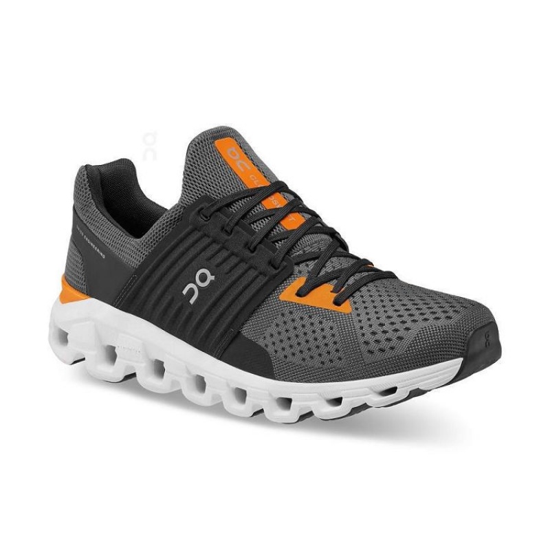 Grey / Orange Men On Cloud Cloudswift Road Running Shoes | IE_ON9160