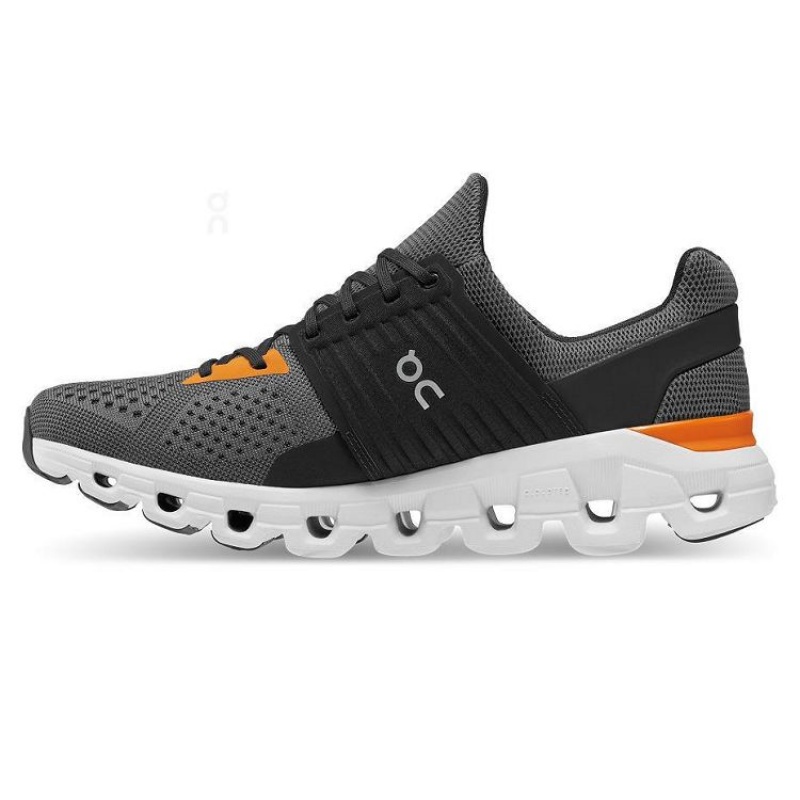 Grey / Orange Men On Cloud Cloudswift Road Running Shoes | IE_ON9160