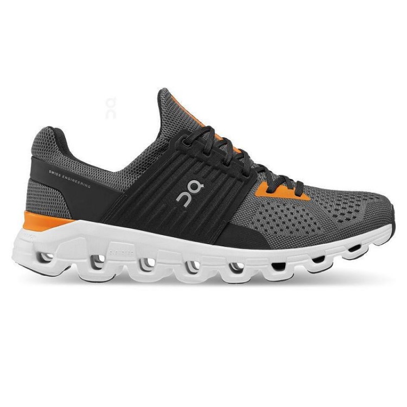 Grey / Orange Men On Cloud Cloudswift Road Running Shoes | IE_ON9160