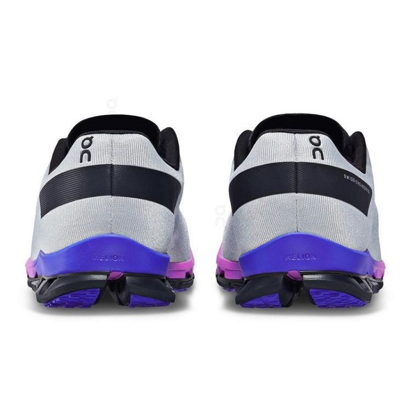 Grey / Purple Men On Cloud Cloudflash Sensa Road Running Shoes | IE_ON9115