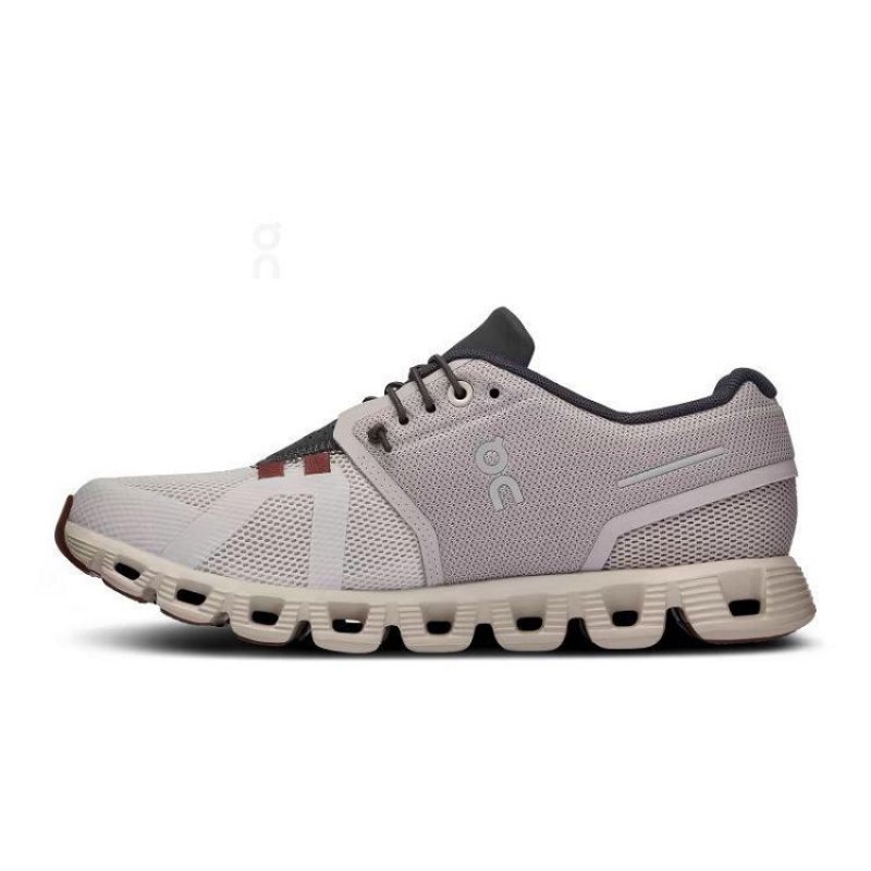 Grey / Red / Black Women On Cloud Cloud 5 Sneakers | IE_ON8404