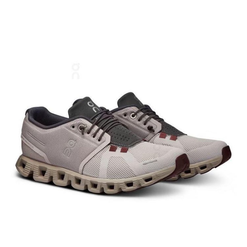 Grey / Red / Black Women On Cloud Cloud 5 Sneakers | IE_ON8404