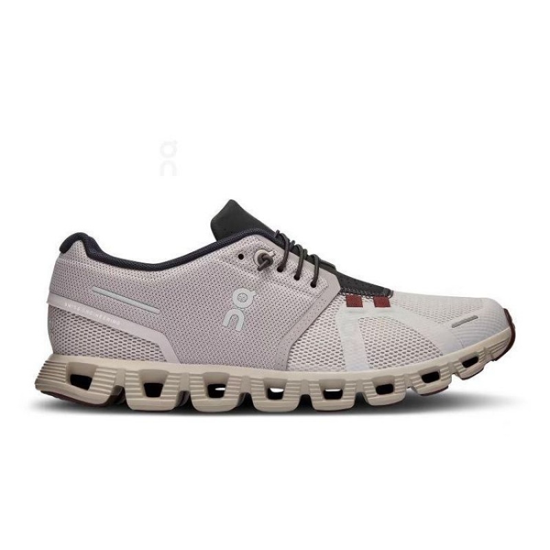 Grey / Red / Black Women On Cloud Cloud 5 Sneakers | IE_ON8404