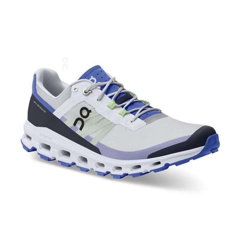 Grey / Royal Men On Cloud Cloudvista Trail Running Shoes | IE_ON9152